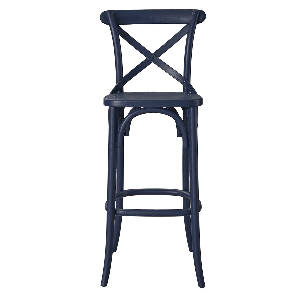 Gear Bar Stool by Modway - Black / Gray / Midnight Blue / Natural / Walnut / White (EEI-5563)