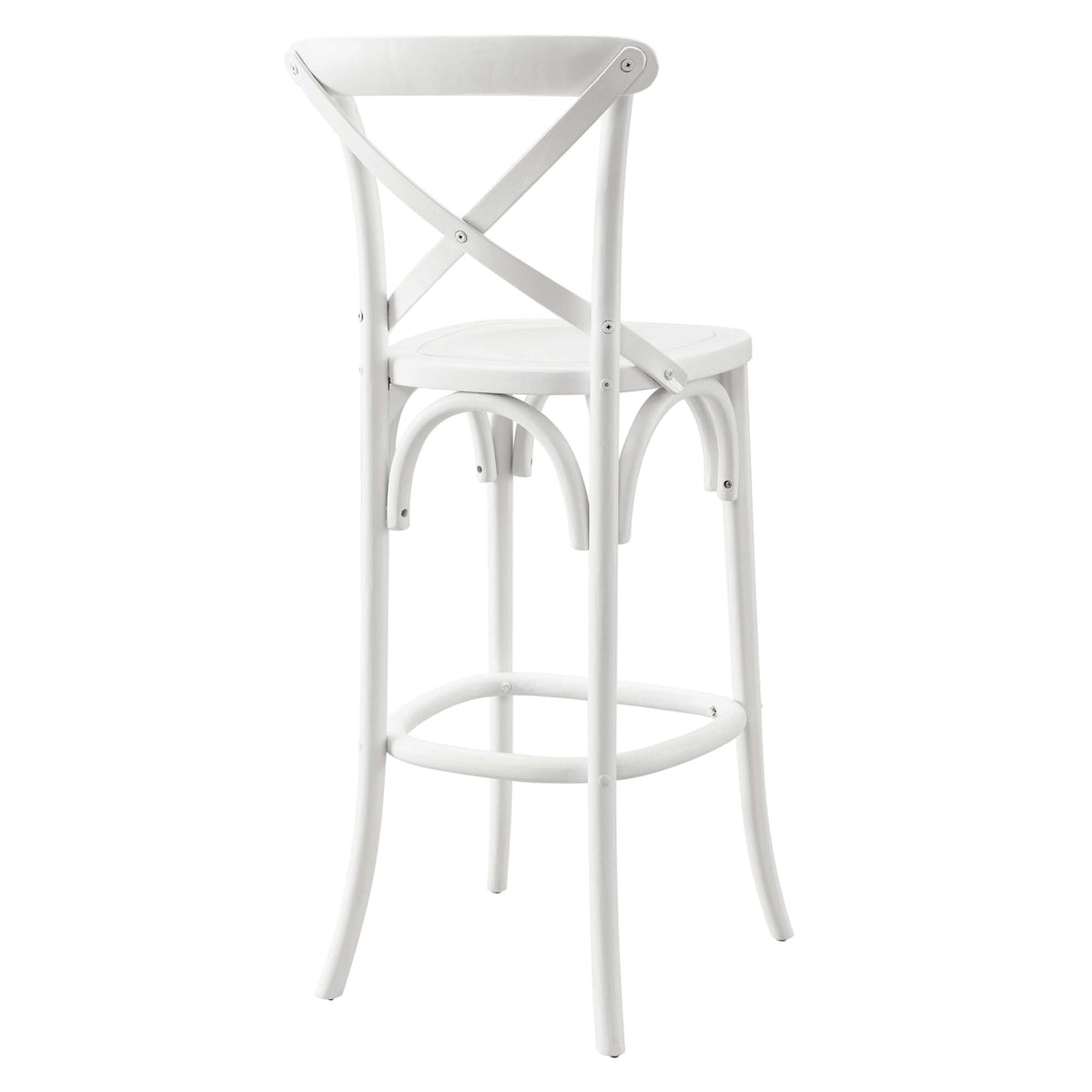 Gear Bar Stool by Modway - Black / Gray / Midnight Blue / Natural / Walnut / White (EEI-5563)