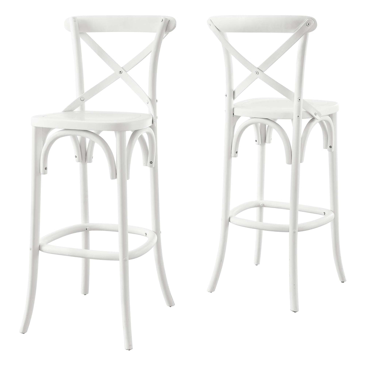 Gear Bar Stool by Modway - Black / Gray / Midnight Blue / Natural / Walnut / White (EEI-5563)