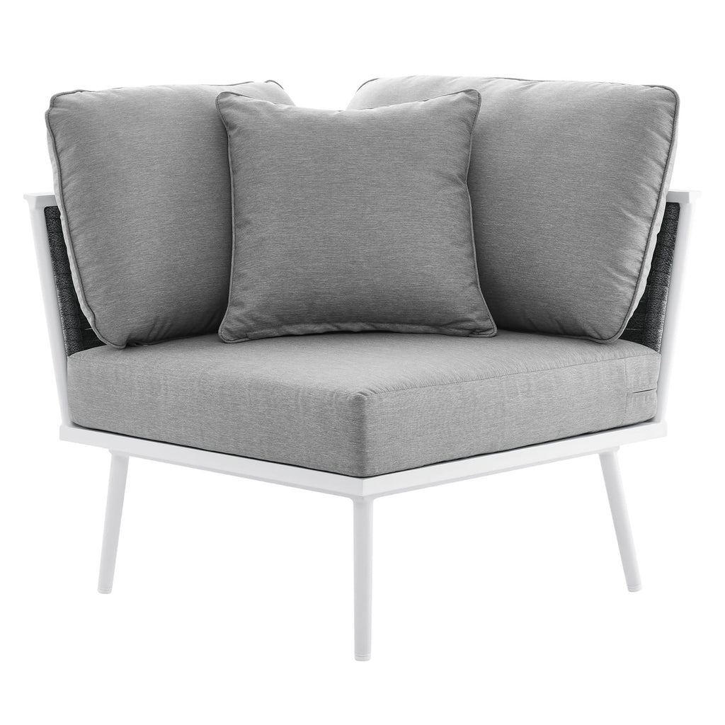 Stance Outdoor Patio Aluminum Corner Chair by Modway