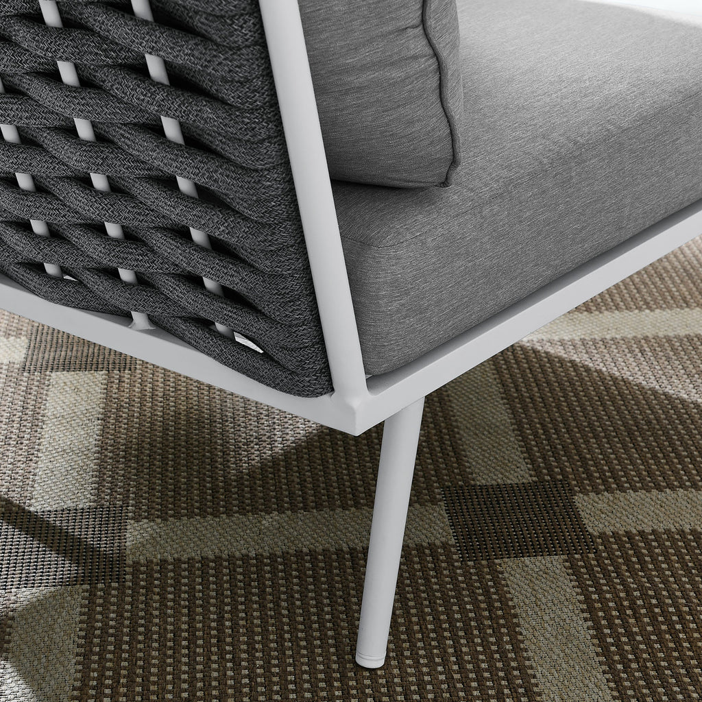 Stance Outdoor Patio Aluminum Corner Chair by Modway