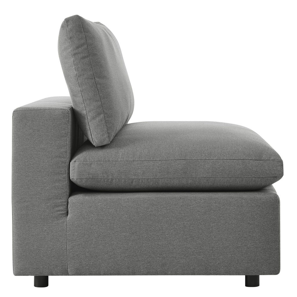 Commix 5-Piece Outdoor Patio Sectional Sofa by Modway - Charcoal / White (EEI-5587)