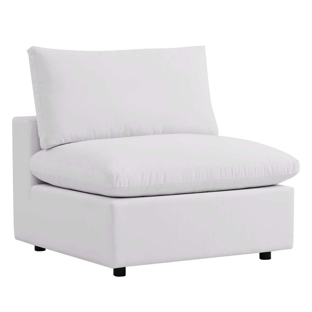 Commix 5-Piece Outdoor Patio Sectional Sofa by Modway - Charcoal / White (EEI-5587)