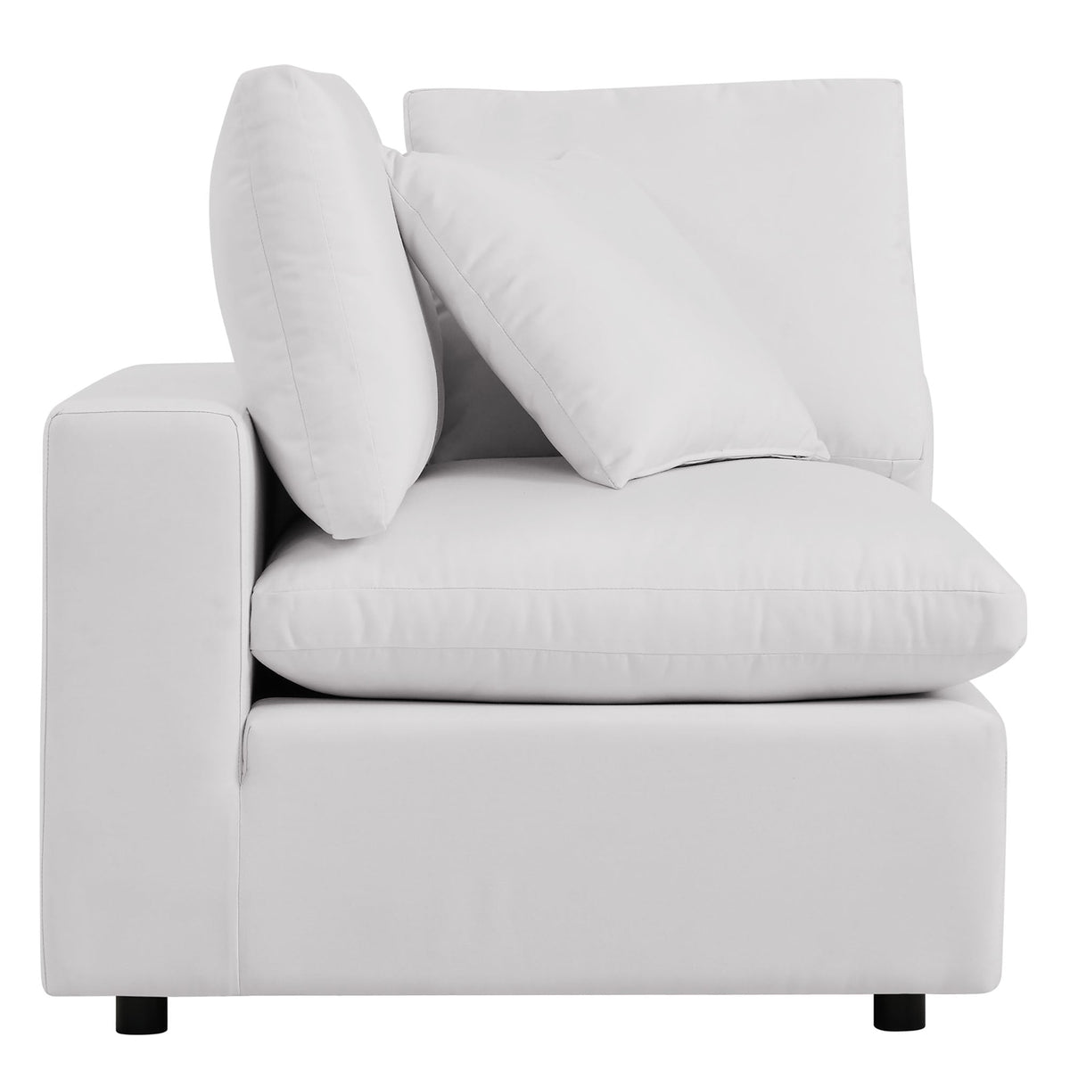 Commix 5-Piece Outdoor Patio Sectional Sofa by Modway - Charcoal / White (EEI-5587)