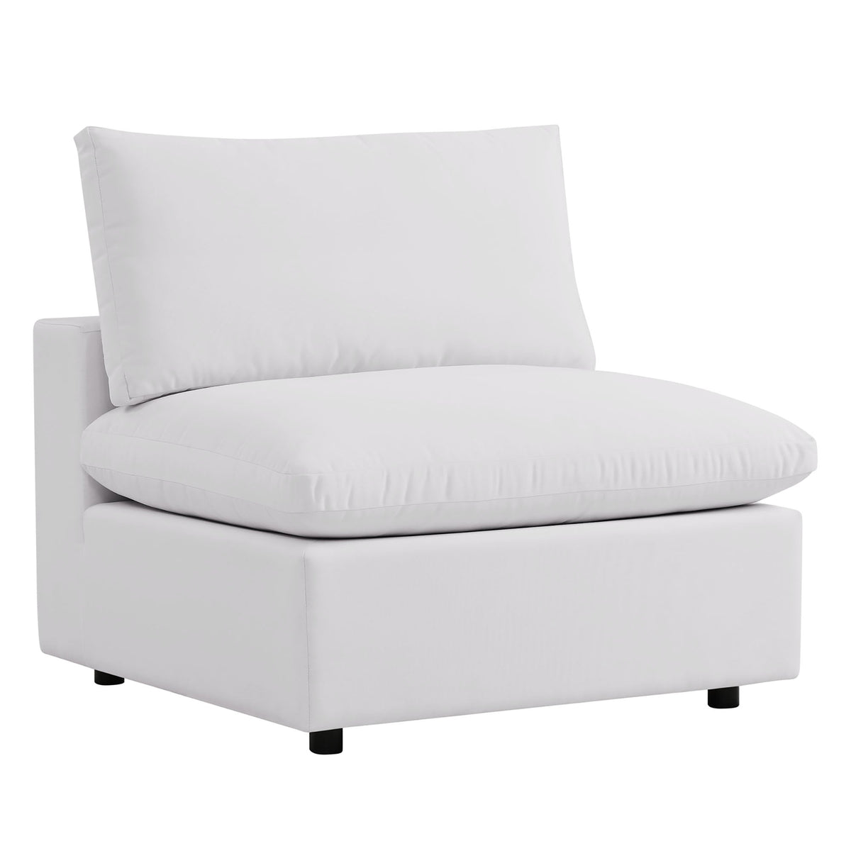 Commix 5-Piece Outdoor Patio Sectional Sofa by Modway - Charcoal / White (EEI-5589)
