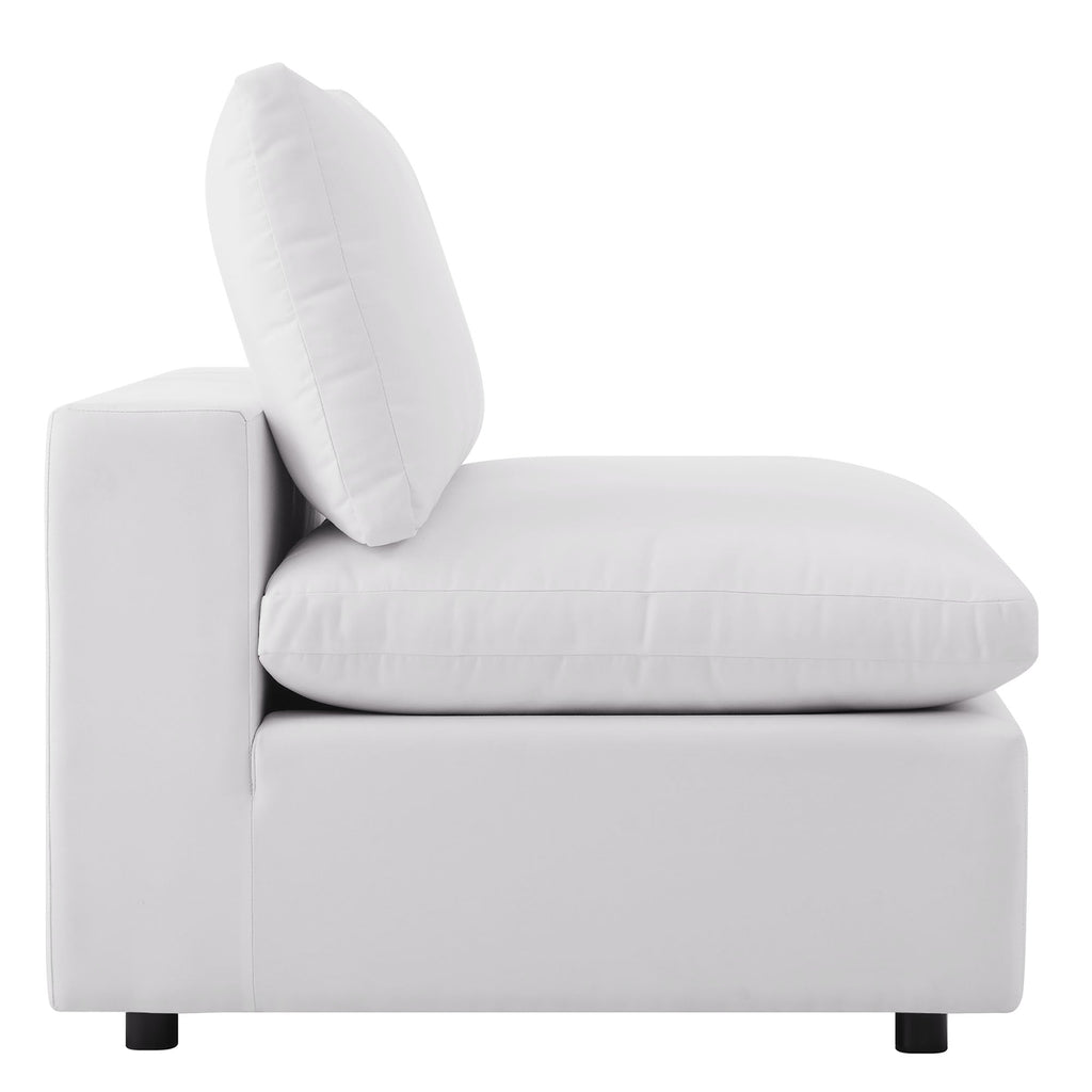 Commix 5-Piece Outdoor Patio Sectional Sofa by Modway - Charcoal / White (EEI-5589)