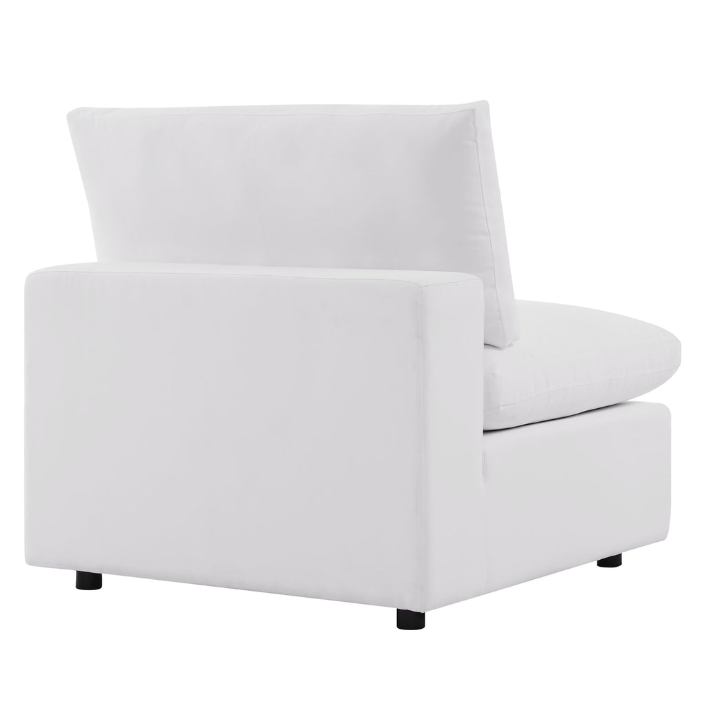 Commix 5-Piece Outdoor Patio Sectional Sofa by Modway - Charcoal / White (EEI-5589)