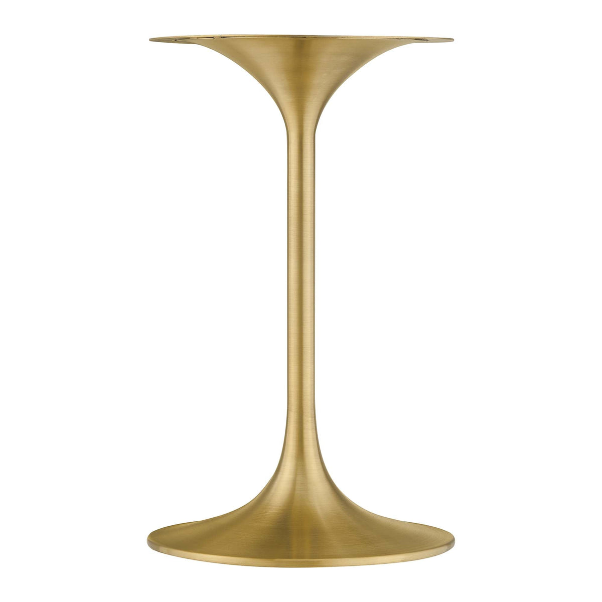 Lippa 20" Round Faux Marble Side Table by Modway - Gold Black / Gold White