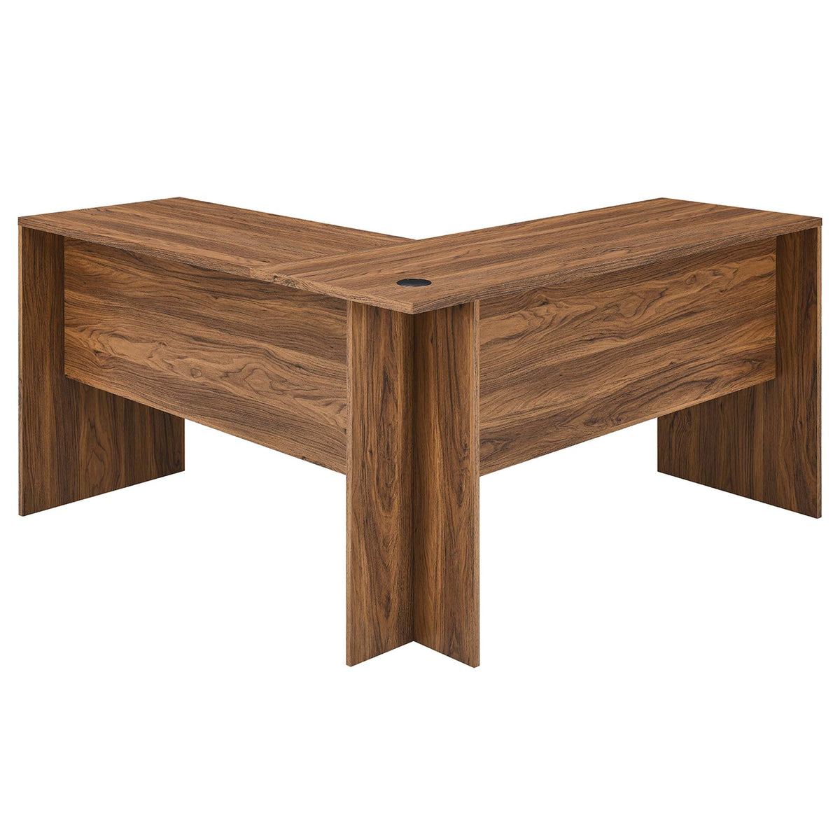 Venture L-Shaped Wood Office Desk by Modway