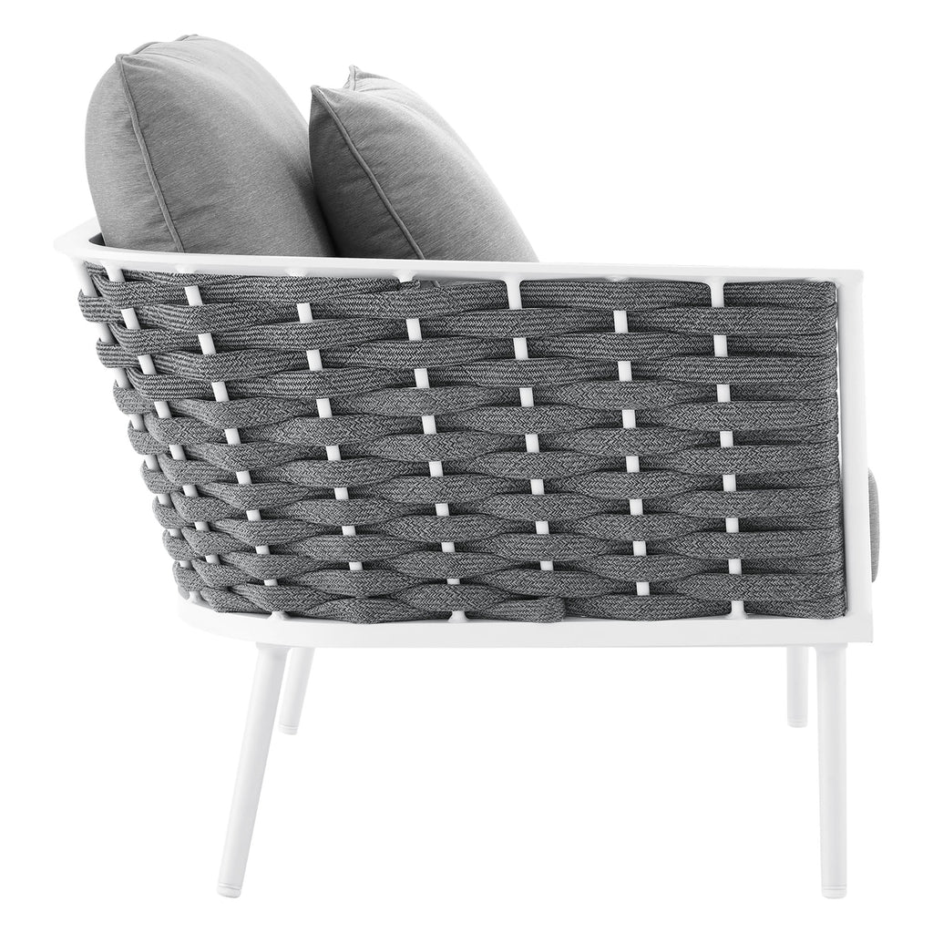 Stance Outdoor Patio Aluminum Small Sectional Sofa by Modway