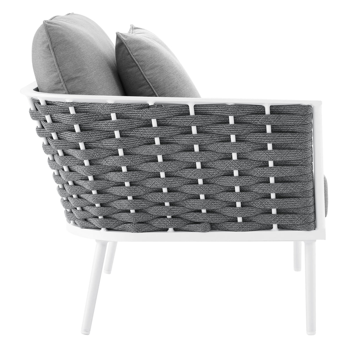 Stance Outdoor Patio Aluminum Small Sectional Sofa by Modway