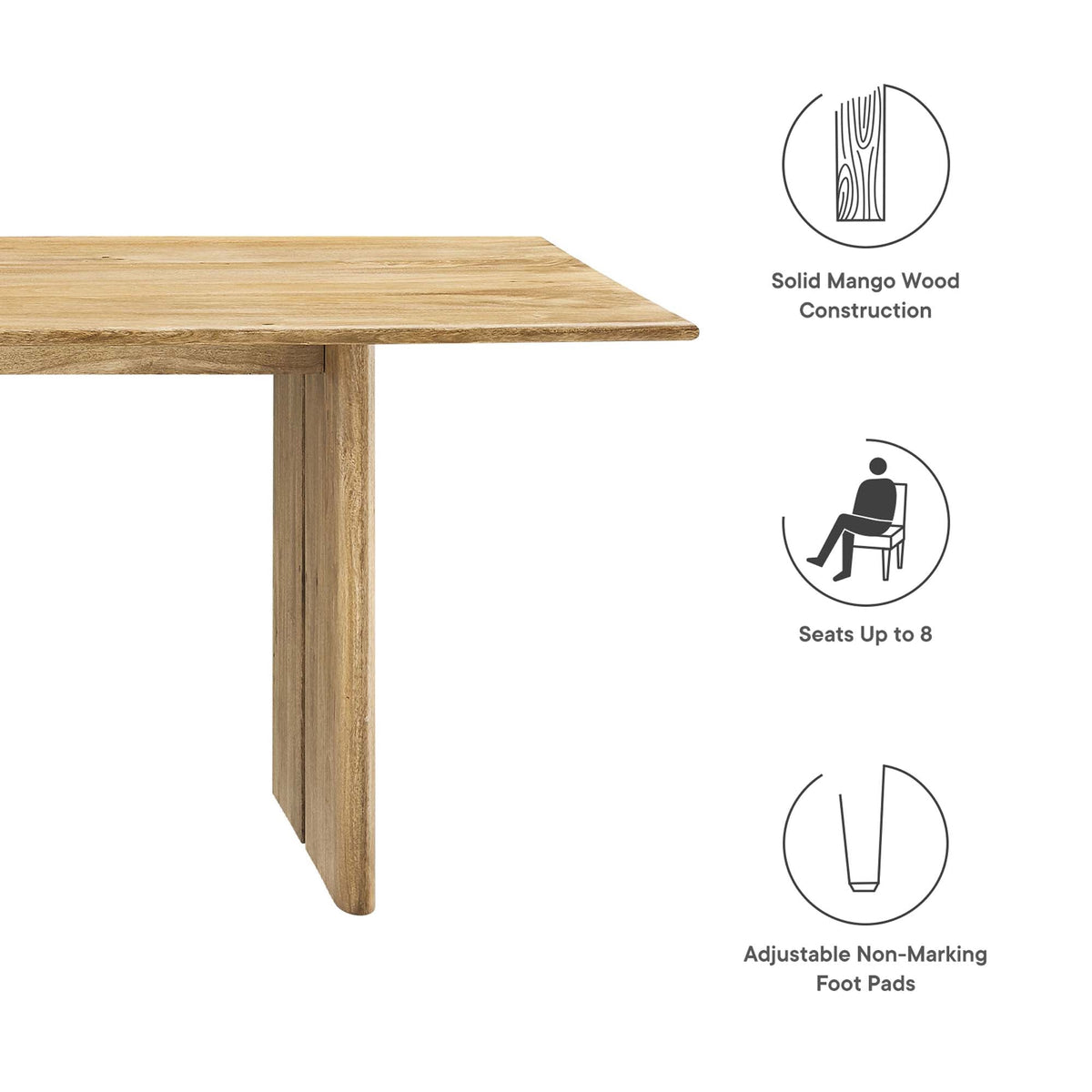 Amistad 60" Wood Dining Table by Modway