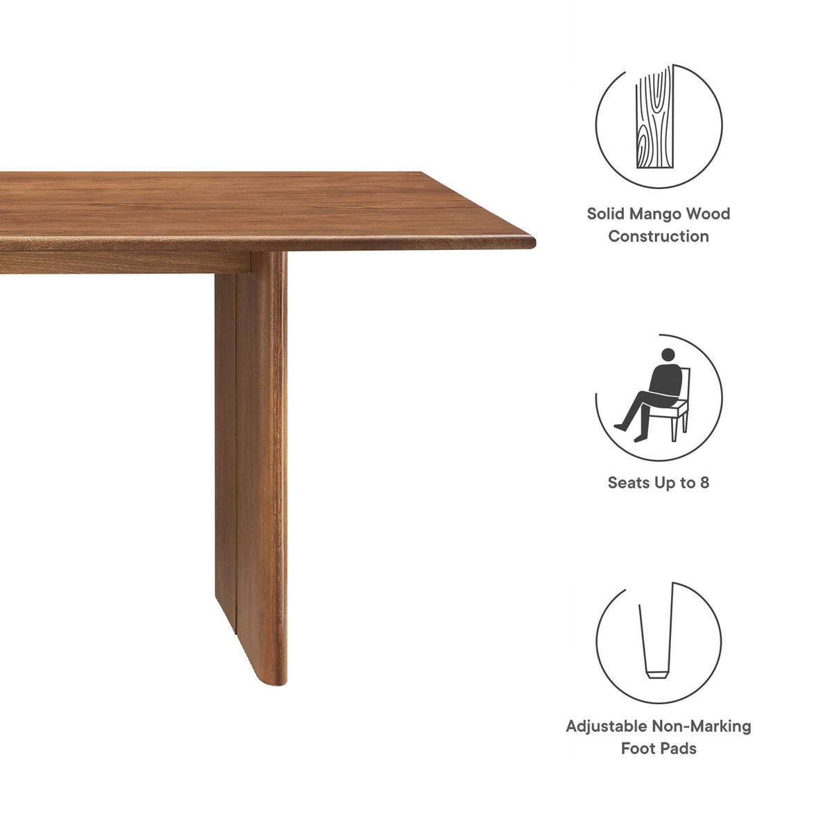 Amistad 60" Wood Dining Table by Modway