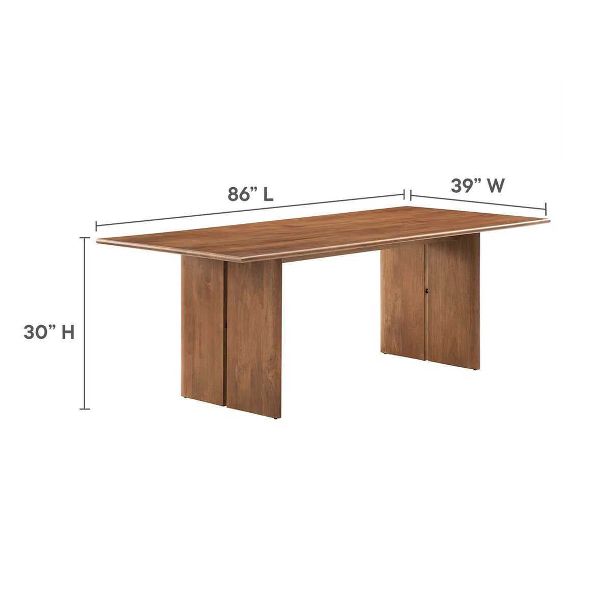 Amistad 60" Wood Dining Table by Modway