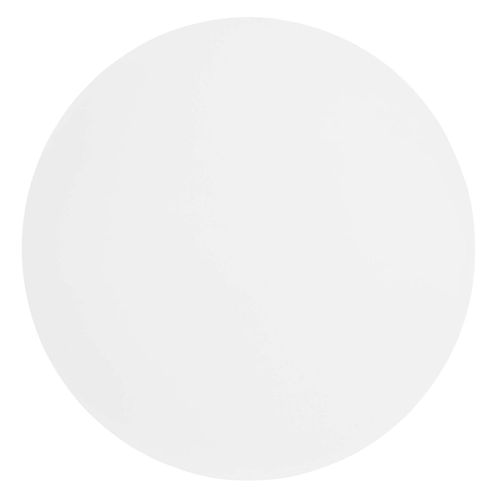 Aliza Round White Marble Side Table by Modway