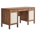Capri 58" Wood Grain Office Desk by Modway