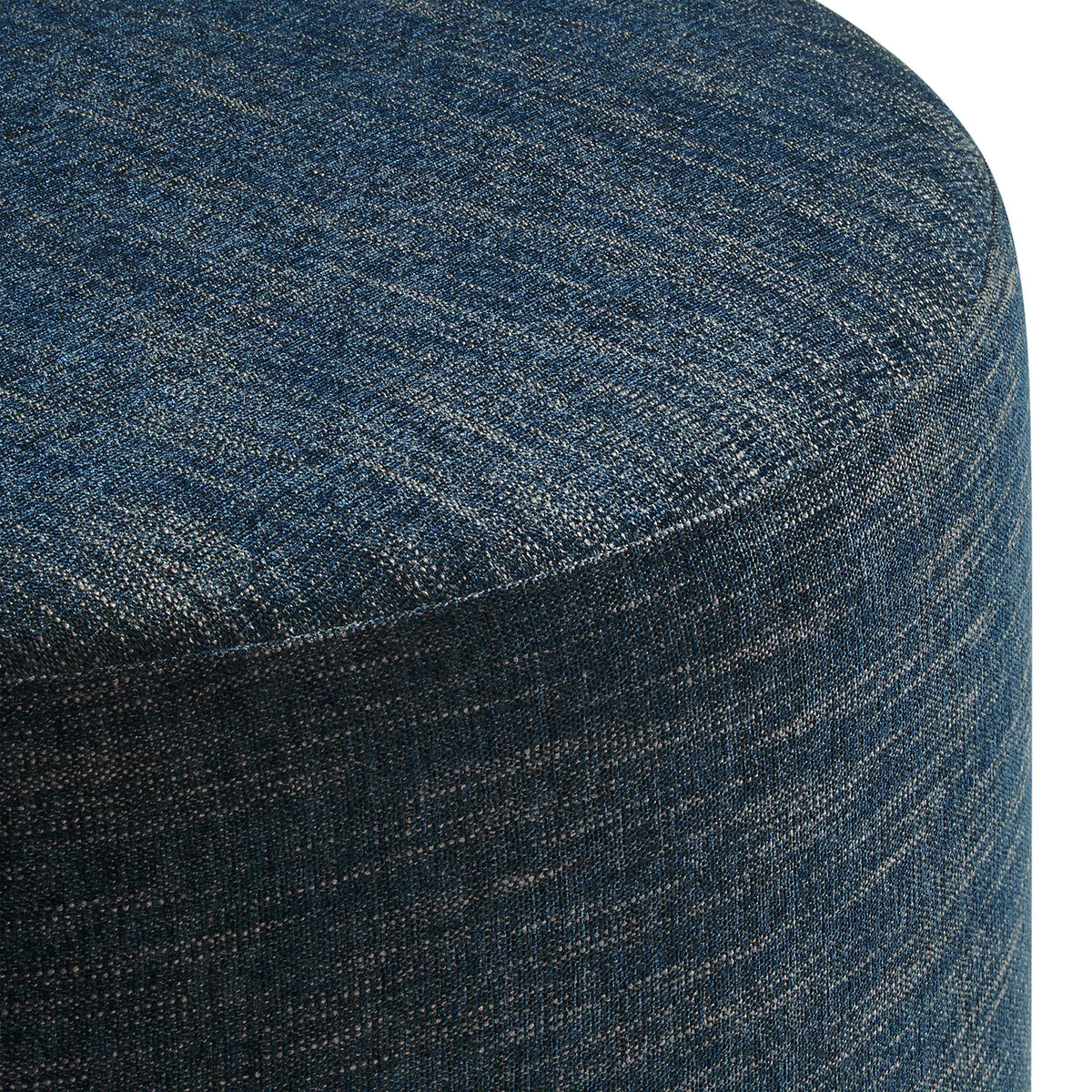 Callum Large 23" Round Woven Heathered Fabric Upholstered Ottoman by Modway