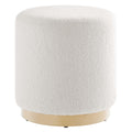Tilden 16" Round Sherpa Upholstered Ottoman by Modway