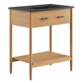 Zaire 30" Bathroom Vanity by Modway - Natural Black / Walnut Black