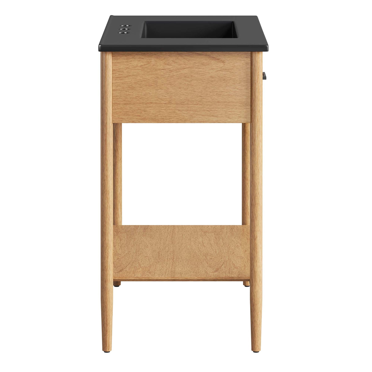 Zaire 30" Bathroom Vanity by Modway - Natural Black / Walnut Black