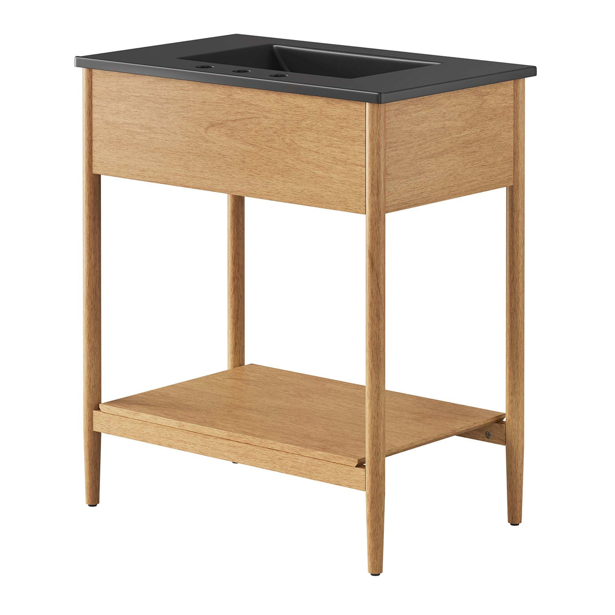 Zaire 30" Bathroom Vanity by Modway - Natural Black / Walnut Black