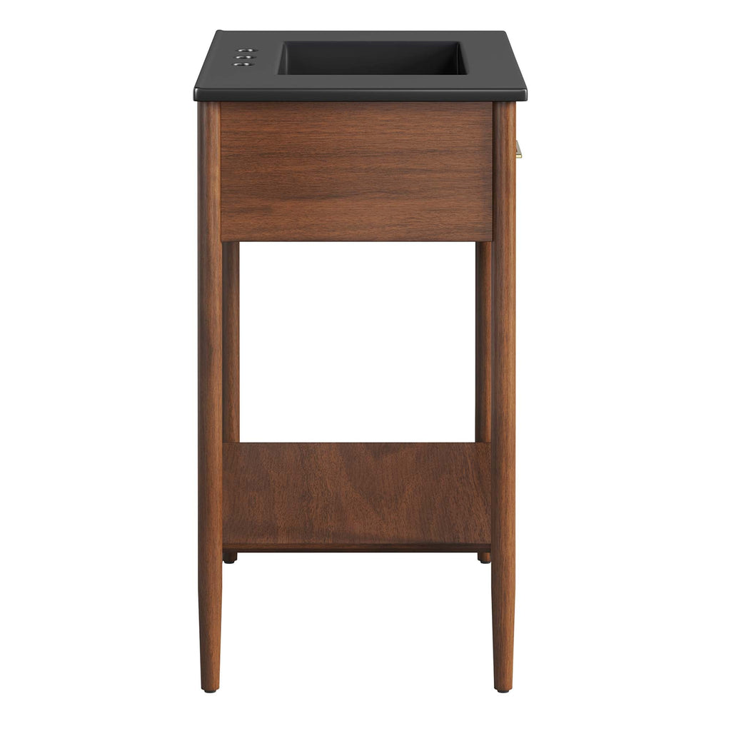 Zaire 30" Bathroom Vanity by Modway - Natural Black / Walnut Black
