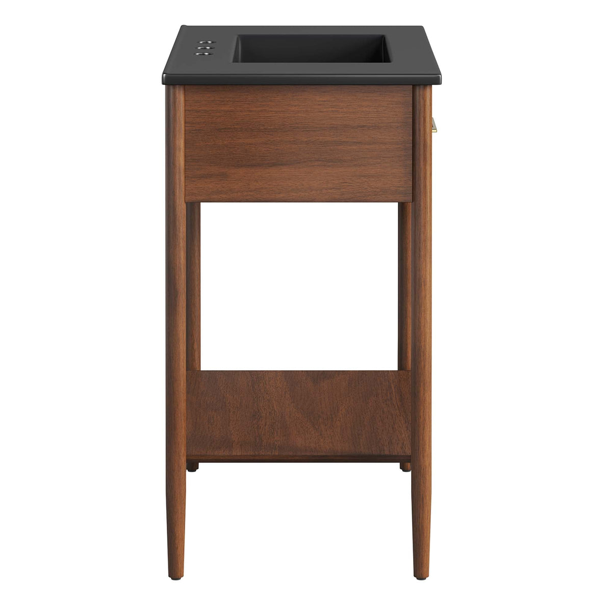 Zaire 30" Bathroom Vanity by Modway - Natural Black / Walnut Black