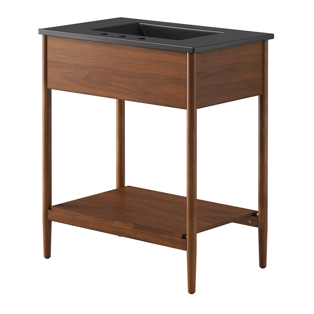 Zaire 30" Bathroom Vanity by Modway - Natural Black / Walnut Black