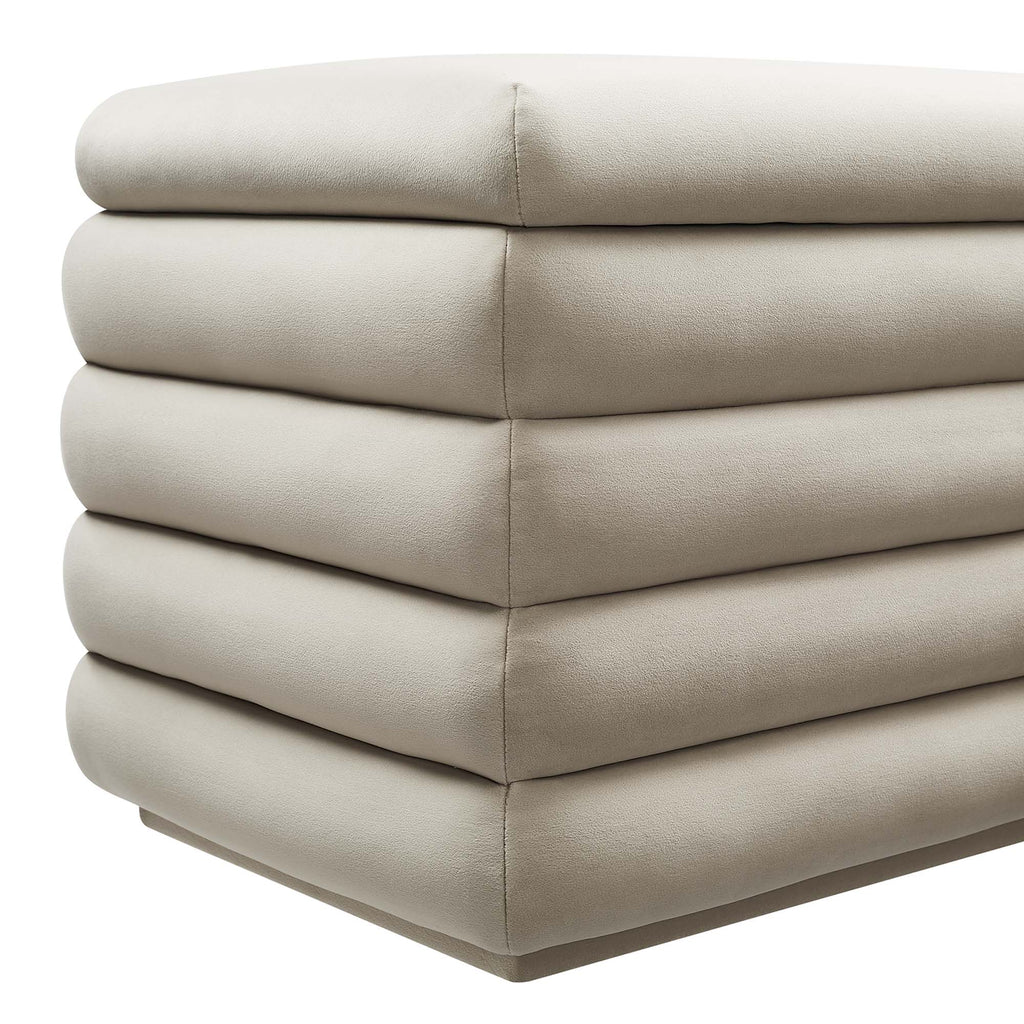 Mezzo Upholstered Performance Velvet Storage Bench by Modway