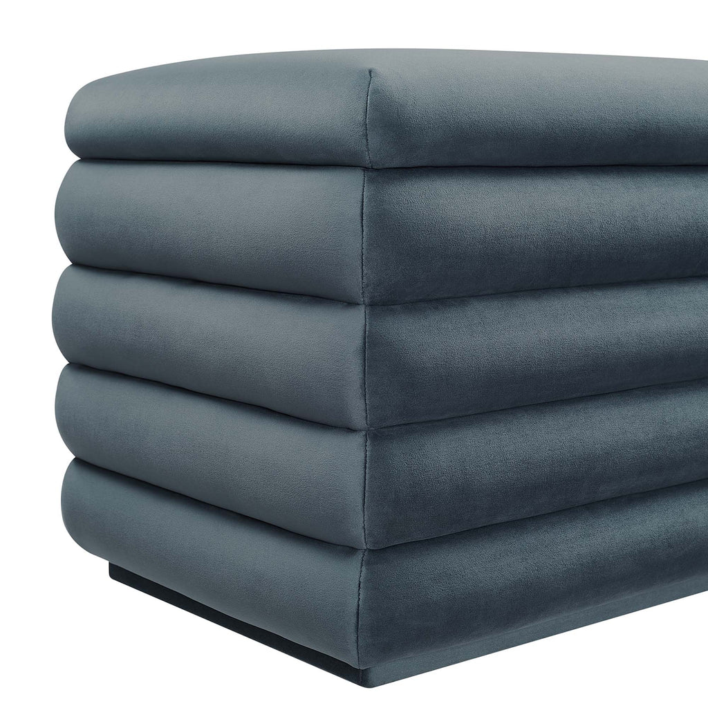 Mezzo Upholstered Performance Velvet Storage Bench by Modway