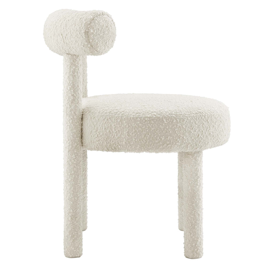 Toulouse Boucle Fabric Dining Chair Set of 2 by Modway
