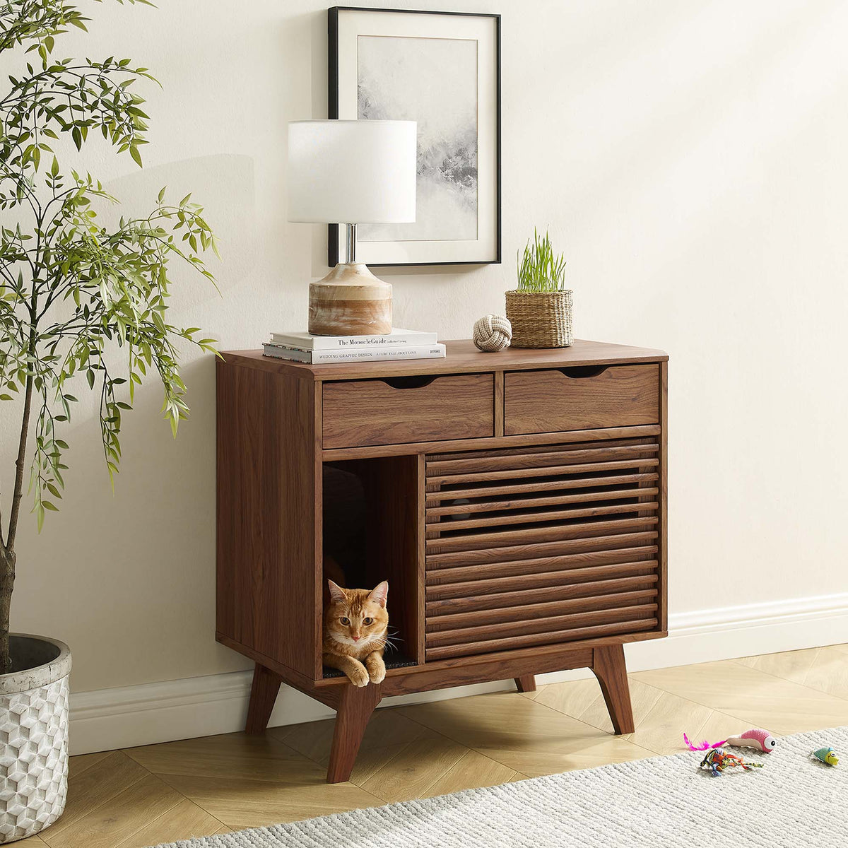 Render Cat Cabinet by Modway
