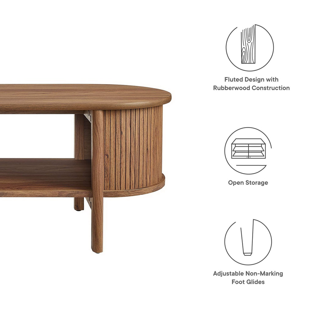 Cadence Coffee Table by Modway Mid-Century Modern Rubberwood