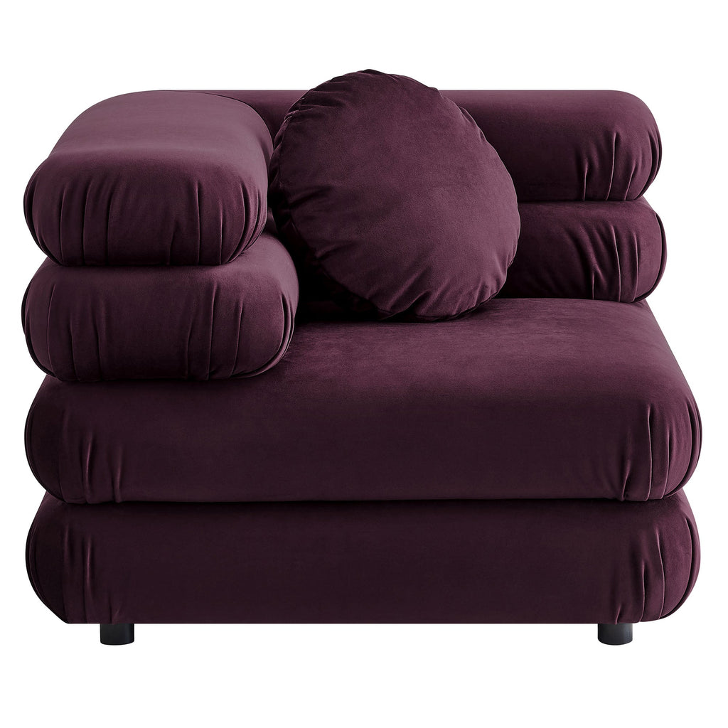 Jubilee Modular Performance Velvet Corner Chair by Modway