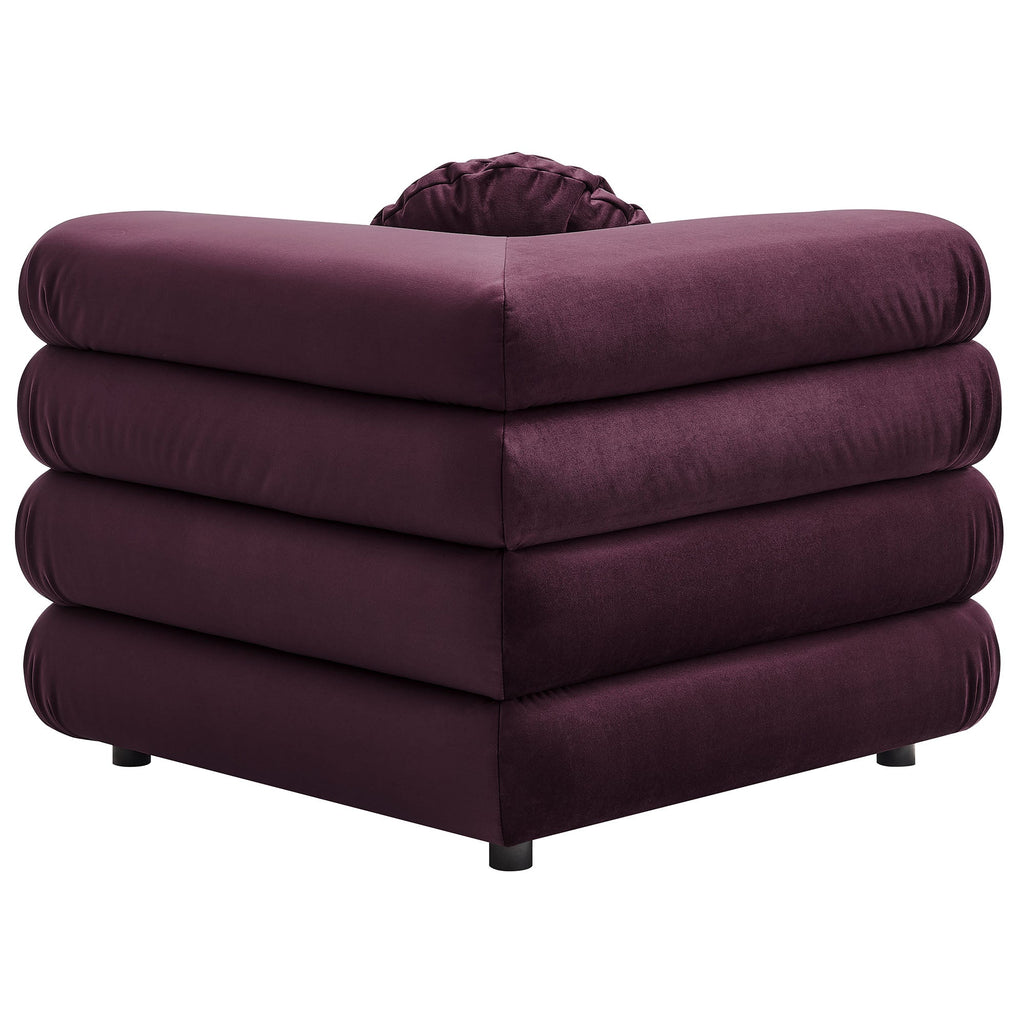 Jubilee Modular Performance Velvet Corner Chair by Modway