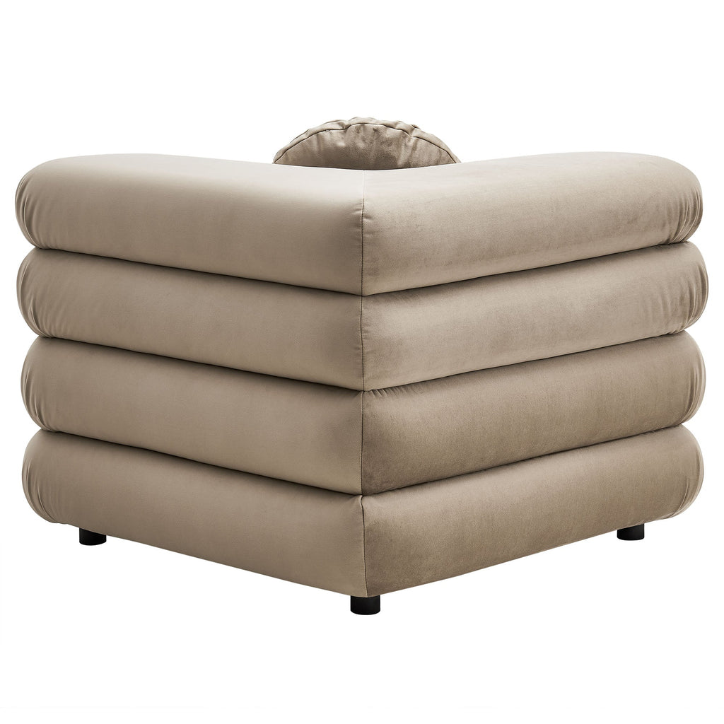 Jubilee Modular Performance Velvet Corner Chair by Modway