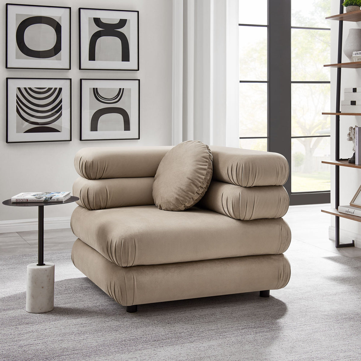 Jubilee Modular Performance Velvet Corner Chair by Modway