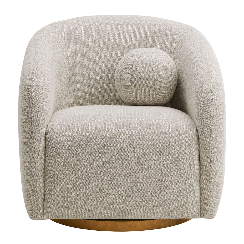 Holland Swivel Chenille Fabric Armchair by Modway