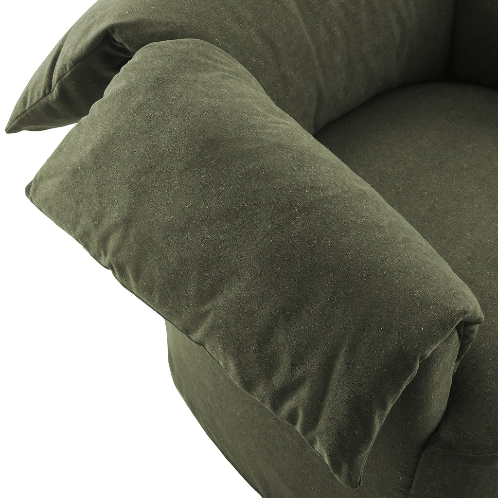 Lark Slipcovered Fabric Oversized Armchair by Modway