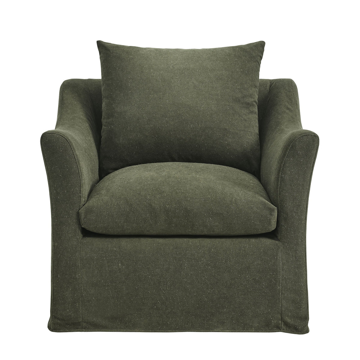 Somerset Linen Blend Slipcovered Armchair by Modway
