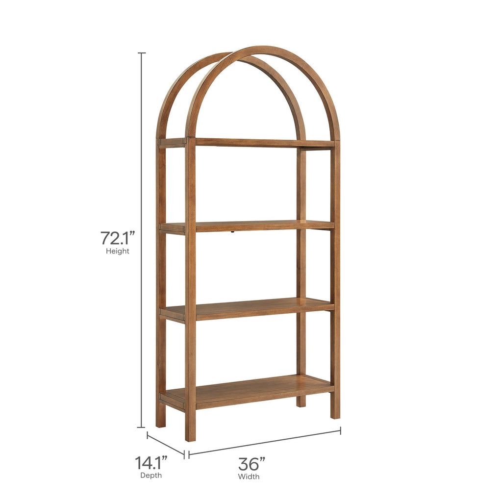 Vexley 72 Inch Large Arched Bookshelf by Modway