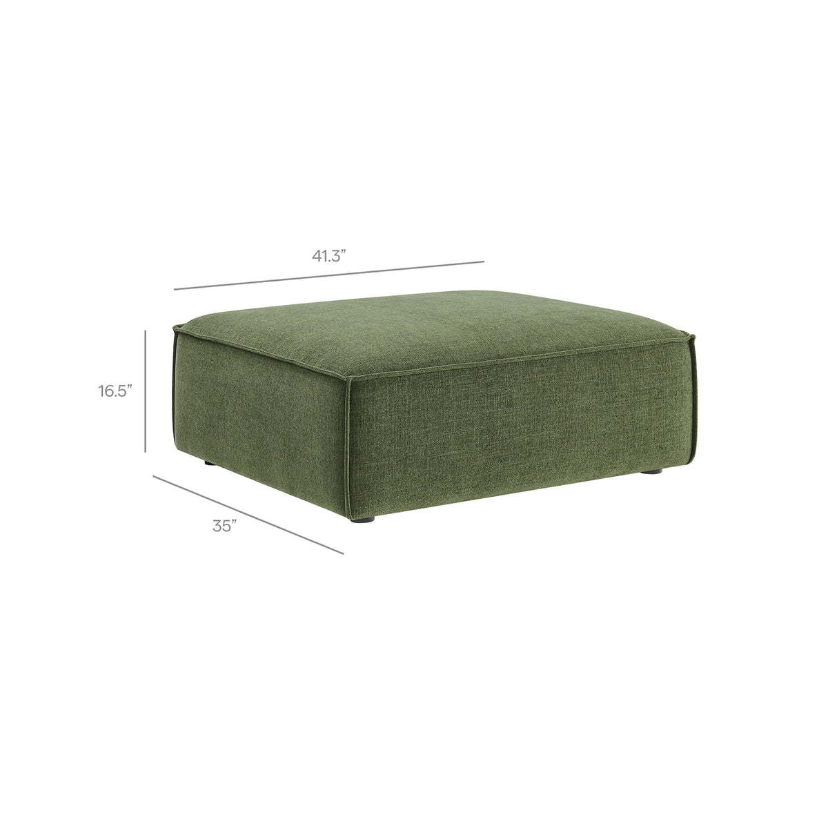 Restore Performance Fabric Upholstered Modular Ottoman by Modway