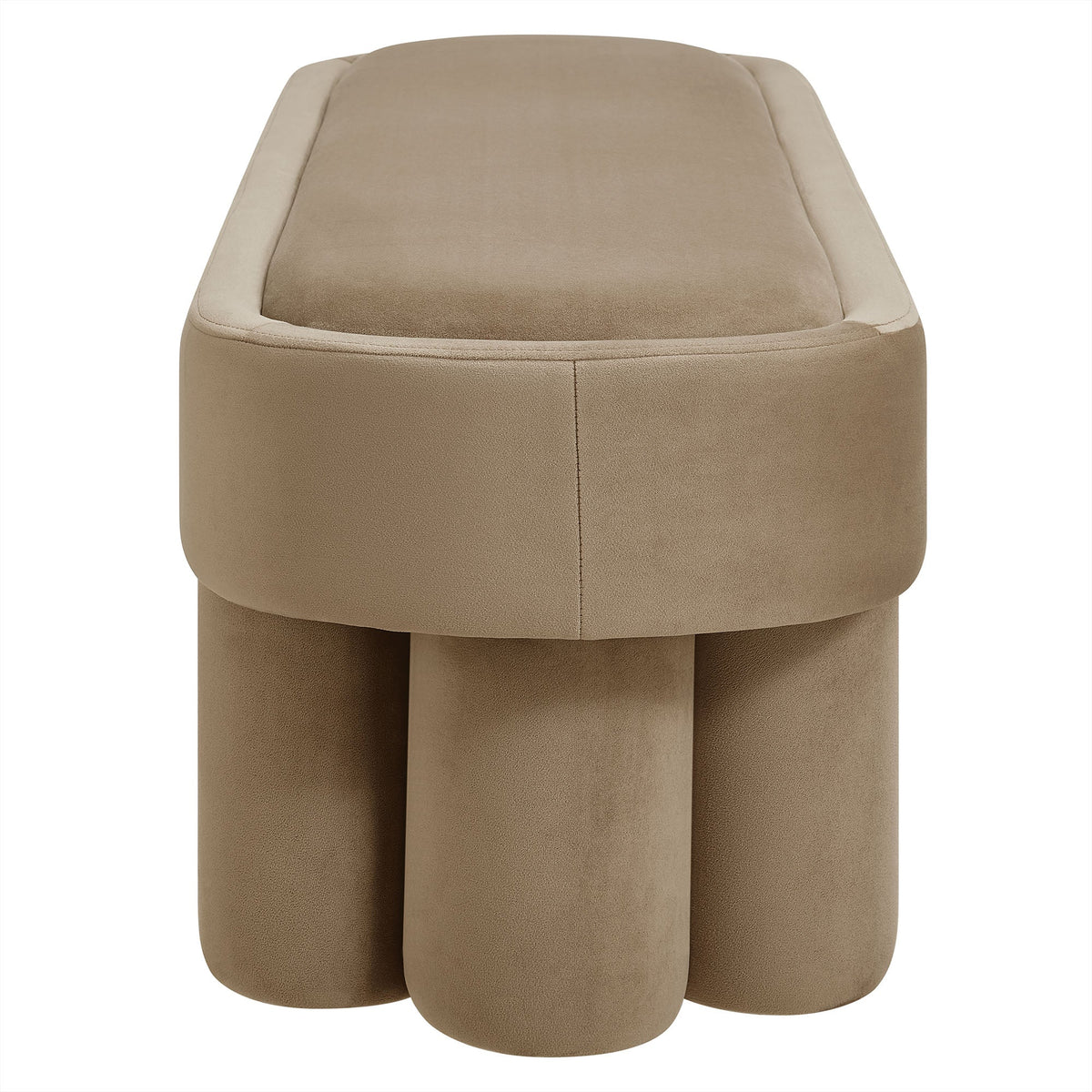 Mossi Oval Performance Velvet Accent Bench by Modway