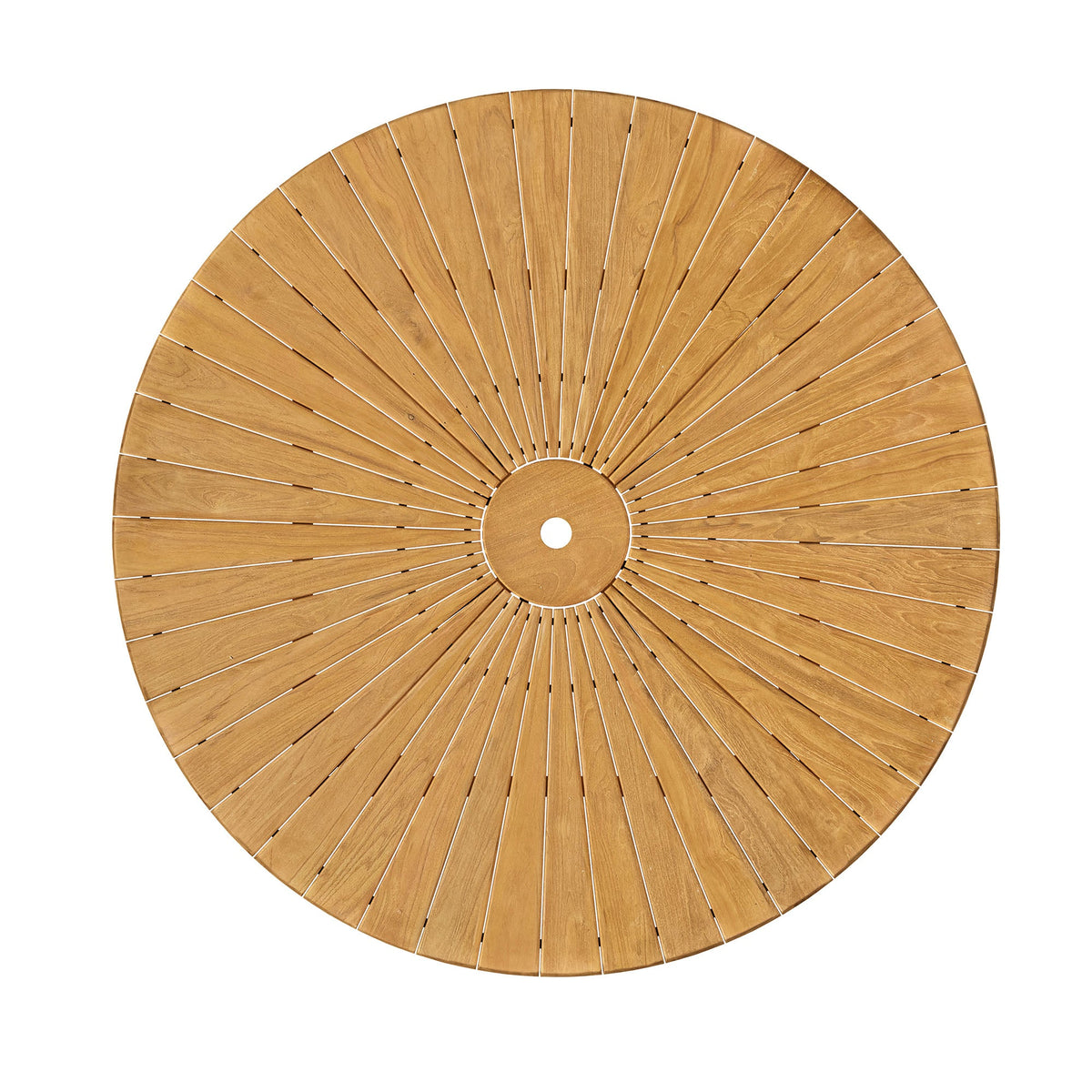 Cielo 59" Sunburst Outdoor Patio Teak Dining Table by Modway