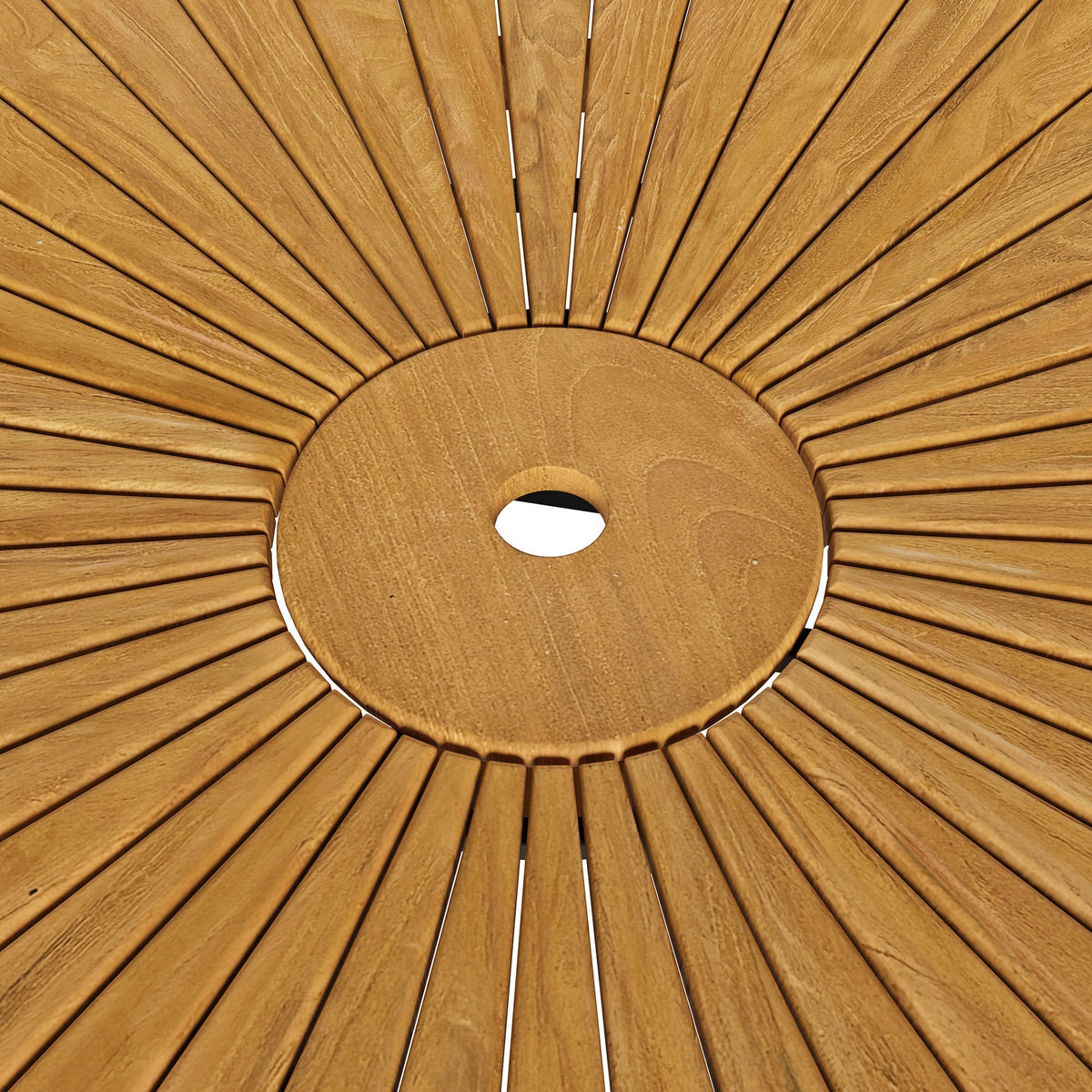 Cielo 59" Sunburst Outdoor Patio Teak Dining Table by Modway