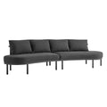 Porta 2 Piece Outdoor Patio Aluminum Modular Sofa by Modway