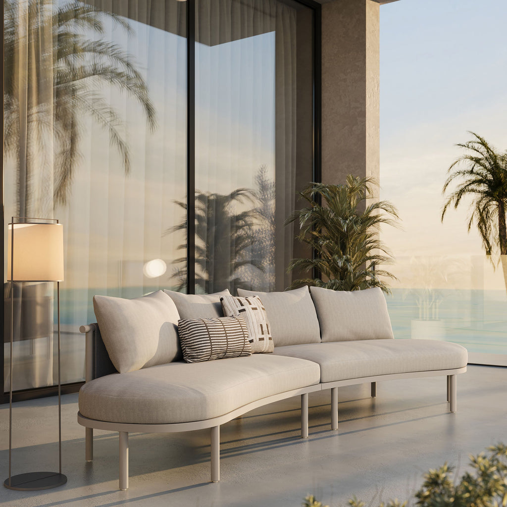 Porta 2 Piece Outdoor Patio Aluminum Modular Sofa by Modway