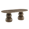Pietra Indoor Outdoor Patio Oval Dining Table by Modway