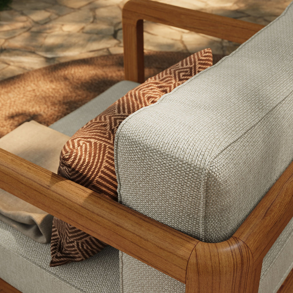 Kona Outdoor Patio Teak Wood Armchair by Modway