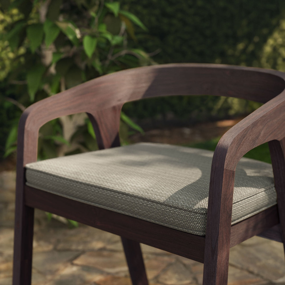 Kona Outdoor Patio Teak Wood Barrel Dining Chair by Modway